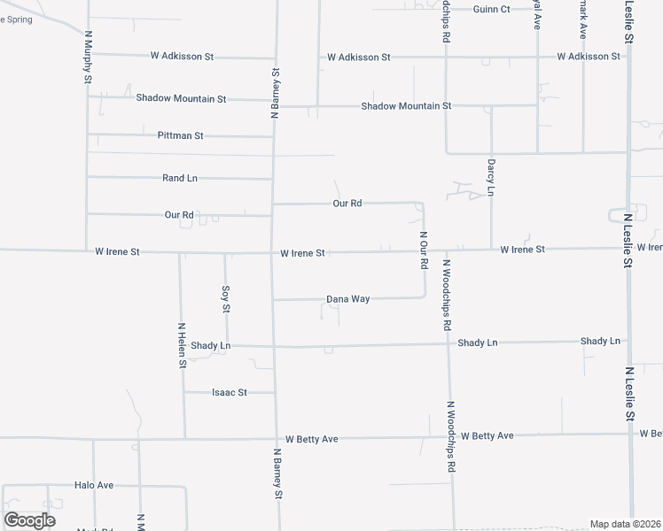 map of restaurants, bars, coffee shops, grocery stores, and more near West Irene Street in Pahrump