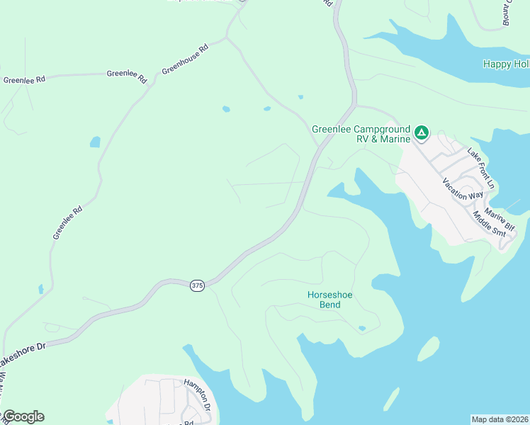 map of restaurants, bars, coffee shops, grocery stores, and more near 10980 Lakeshore Drive in Rutledge