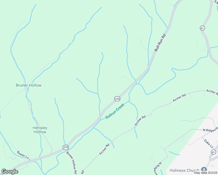 map of restaurants, bars, coffee shops, grocery stores, and more near 1617 Bull Run Road in Luttrell