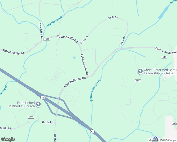 map of restaurants, bars, coffee shops, grocery stores, and more near 1385 Tobaccoville Road in Rural Hall