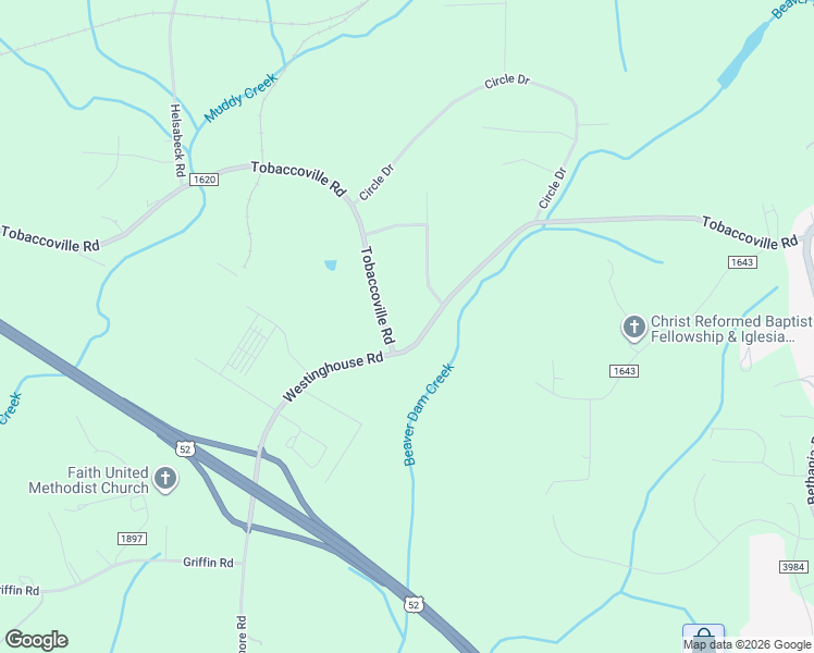 map of restaurants, bars, coffee shops, grocery stores, and more near 1215 Tobaccoville Road in Rural Hall