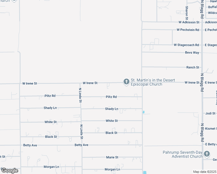 map of restaurants, bars, coffee shops, grocery stores, and more near 771 West Irene Street in Pahrump