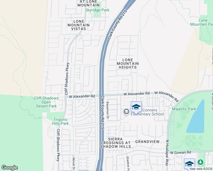 map of restaurants, bars, coffee shops, grocery stores, and more near 4033 Baxter Peak Street in Las Vegas