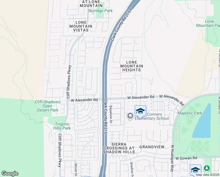 map of restaurants, bars, coffee shops, grocery stores, and more near 10445 Britton Hill Avenue in Las Vegas