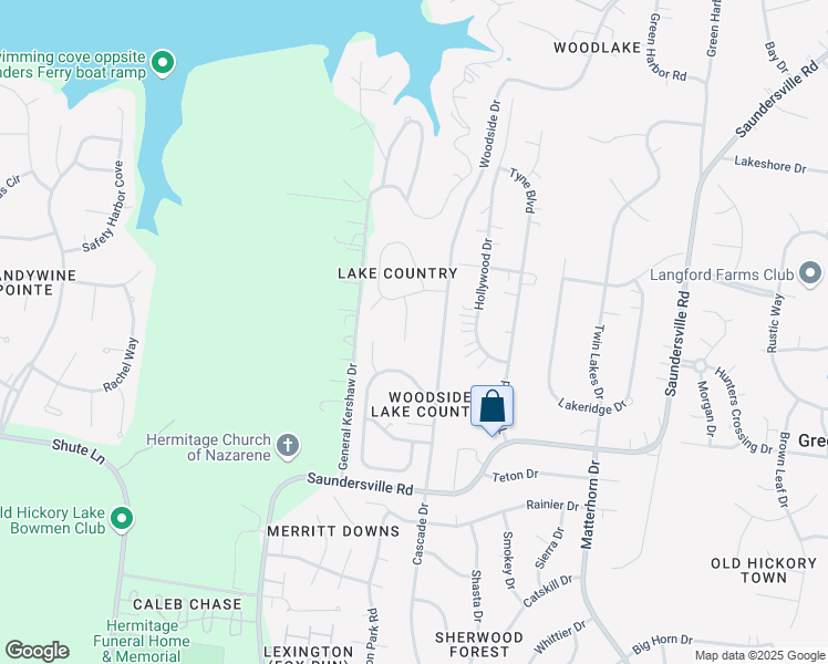 map of restaurants, bars, coffee shops, grocery stores, and more near 209 Lake Cove in Nashville