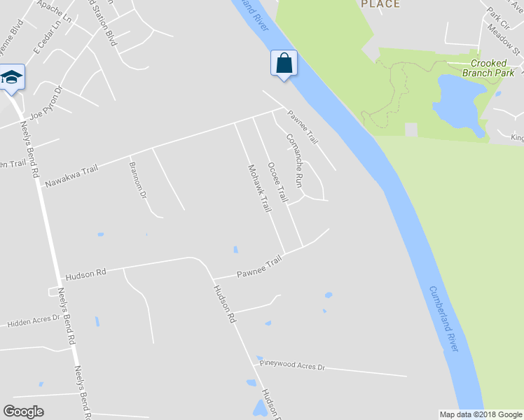map of restaurants, bars, coffee shops, grocery stores, and more near 1508 Mohawk Trail in Nashville