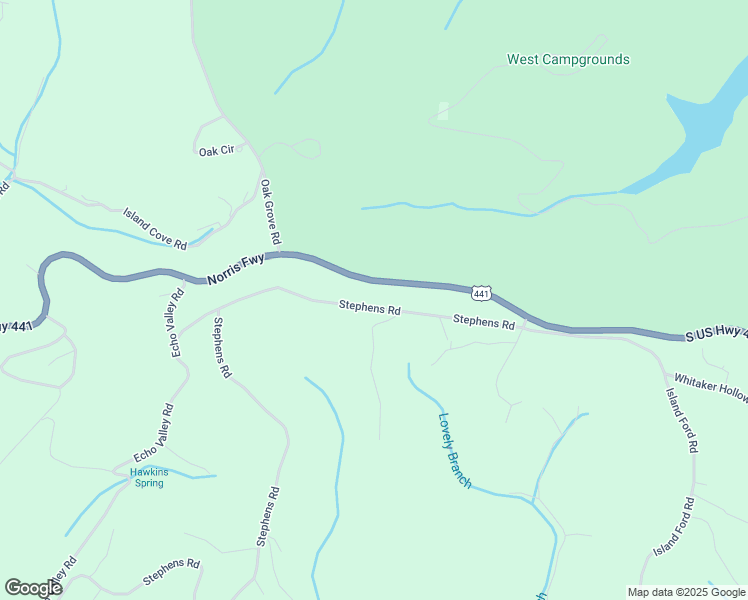 map of restaurants, bars, coffee shops, grocery stores, and more near 779 Stephens Road in Rocky Top