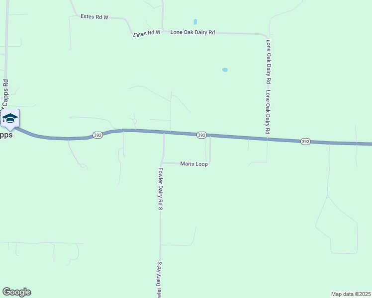 map of restaurants, bars, coffee shops, grocery stores, and more near 3965 Arkansas 392 in Harrison