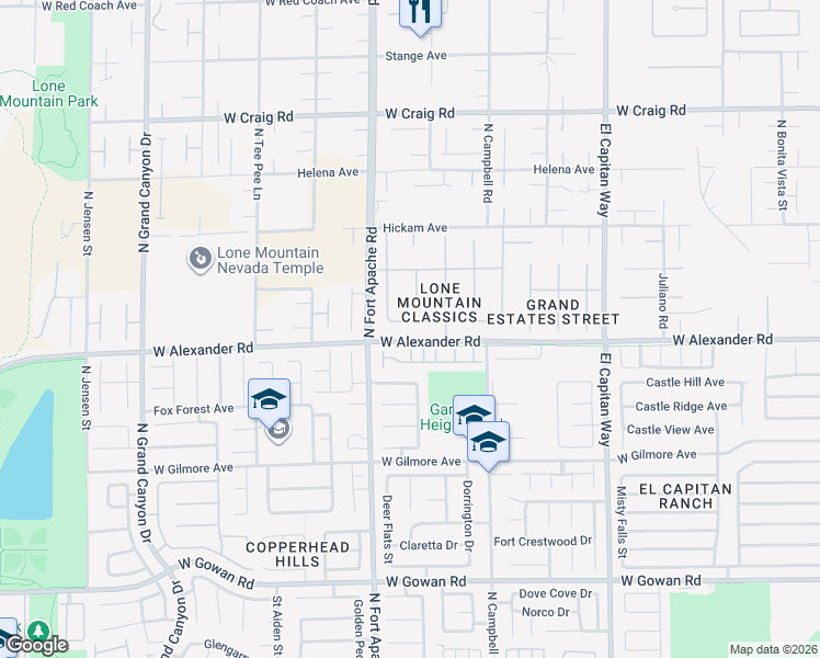 map of restaurants, bars, coffee shops, grocery stores, and more near 9113 Ghost Mountain Avenue in Las Vegas