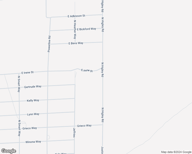 map of restaurants, bars, coffee shops, grocery stores, and more near 940 North Higley Road in Pahrump