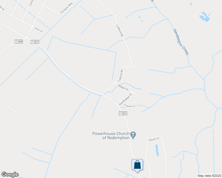 map of restaurants, bars, coffee shops, grocery stores, and more near 572 Ludford Road in Elizabeth City