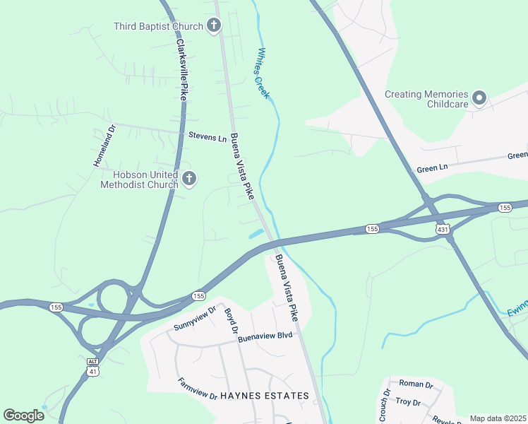 map of restaurants, bars, coffee shops, grocery stores, and more near 5022 Buena Vista Pike in Nashville
