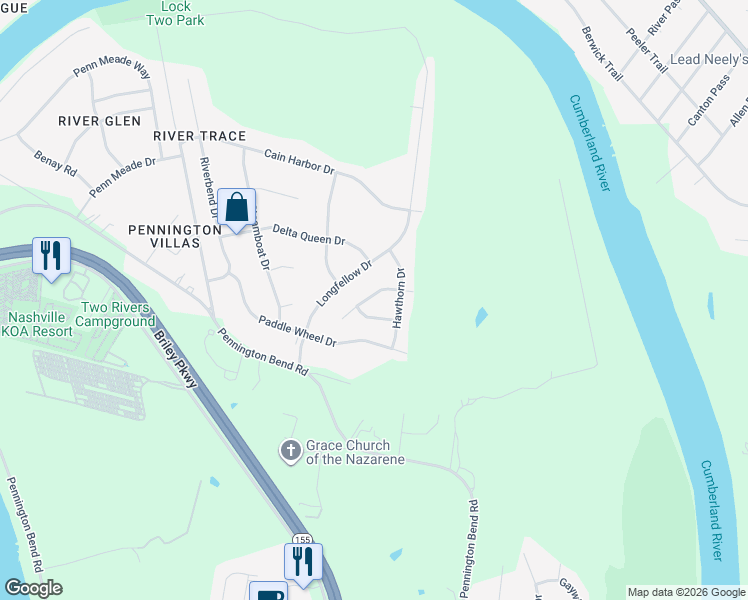 map of restaurants, bars, coffee shops, grocery stores, and more near 4636 Cather Court in Nashville