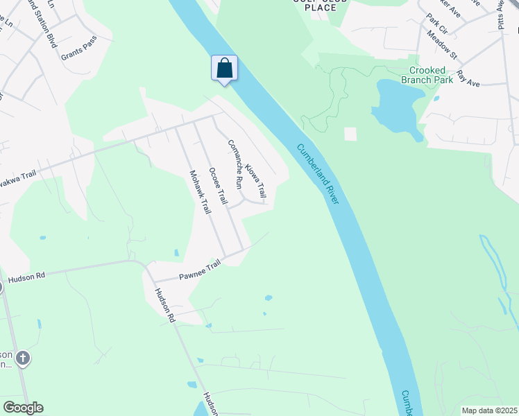 map of restaurants, bars, coffee shops, grocery stores, and more near 1712 Comanche Run in Nashville