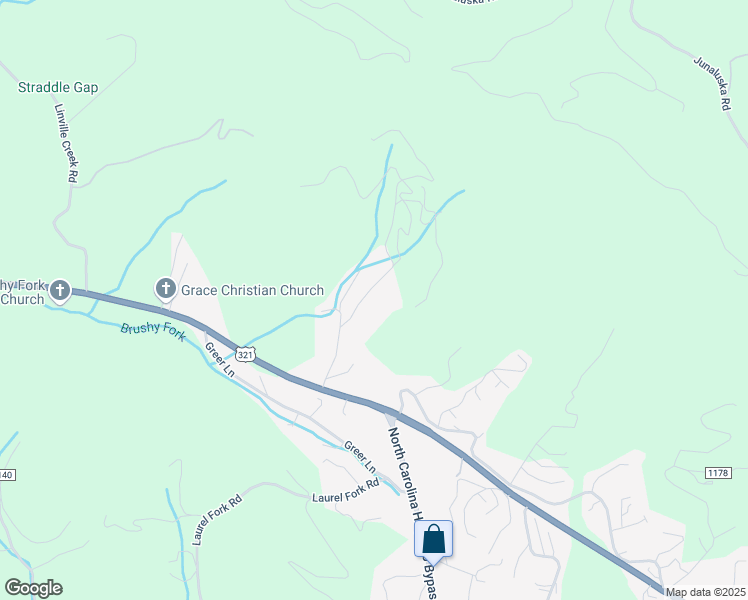 map of restaurants, bars, coffee shops, grocery stores, and more near 502 Lynn Hill Road in Boone