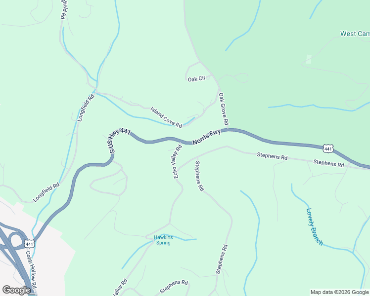 map of restaurants, bars, coffee shops, grocery stores, and more near 105 Echo Valley Road in Rocky Top