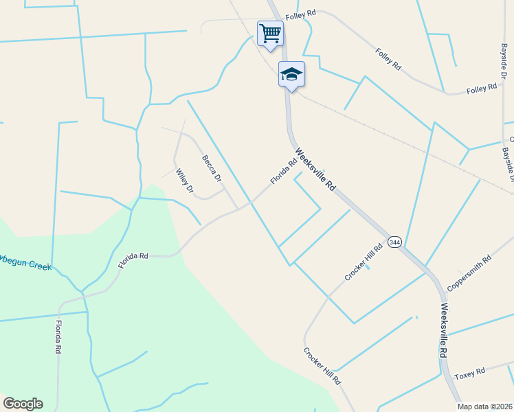 map of restaurants, bars, coffee shops, grocery stores, and more near 1284 Florida Road in Elizabeth City