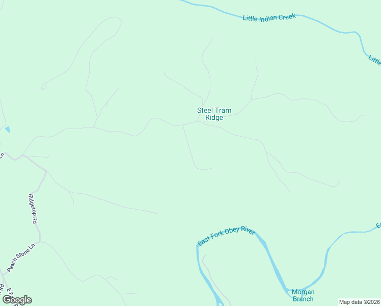 map of restaurants, bars, coffee shops, grocery stores, and more near Maynard Ridge in Overton County