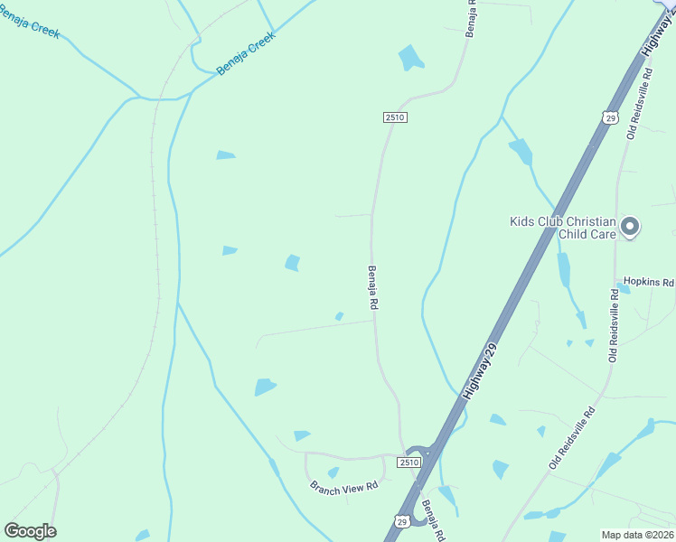 map of restaurants, bars, coffee shops, grocery stores, and more near 8151 Benaja Road in Reidsville