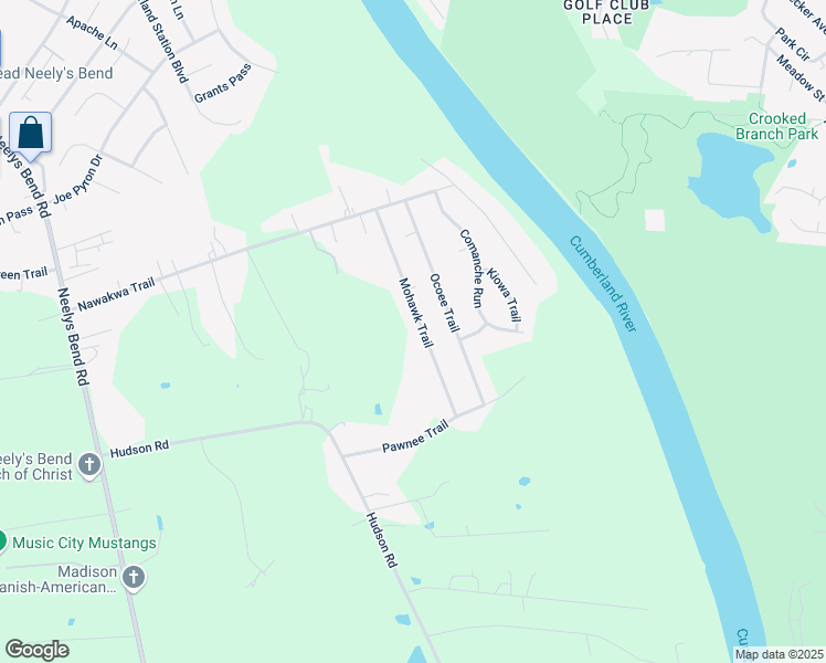 map of restaurants, bars, coffee shops, grocery stores, and more near 1508 Mohawk Trail in Nashville