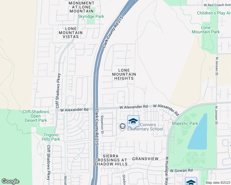 map of restaurants, bars, coffee shops, grocery stores, and more near 10408 Britton Hill Avenue in Las Vegas