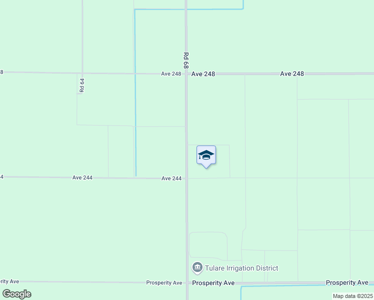 map of restaurants, bars, coffee shops, grocery stores, and more near 24500 Road 68 in Tulare