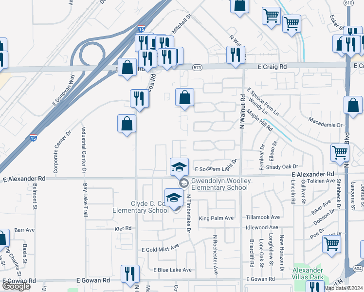 map of restaurants, bars, coffee shops, grocery stores, and more near 3668 Hidden Beach Court in Las Vegas