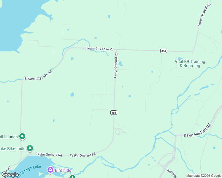 map of restaurants, bars, coffee shops, grocery stores, and more near 13425 Taylor Orchard Road in Gentry