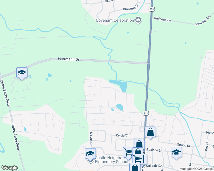 map of restaurants, bars, coffee shops, grocery stores, and more near 122 Merion Way in Lebanon