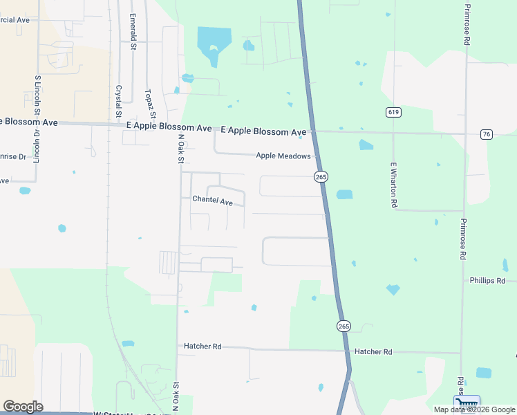 map of restaurants, bars, coffee shops, grocery stores, and more near 5654 Amber Drive in Bethel Heights