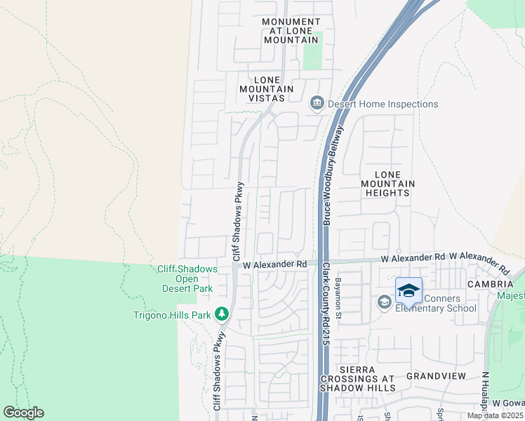 map of restaurants, bars, coffee shops, grocery stores, and more near 10624 Bear Lodge Court in Las Vegas