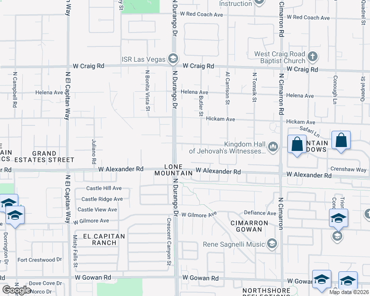 map of restaurants, bars, coffee shops, grocery stores, and more near 8355 Florine Avenue in Las Vegas