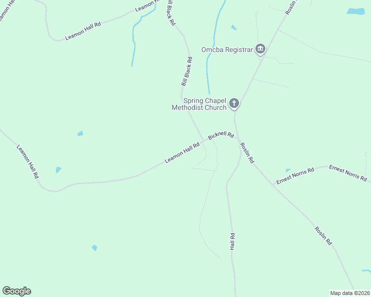 map of restaurants, bars, coffee shops, grocery stores, and more near 1401-1499 Leamon Hall Rd in Jamestown