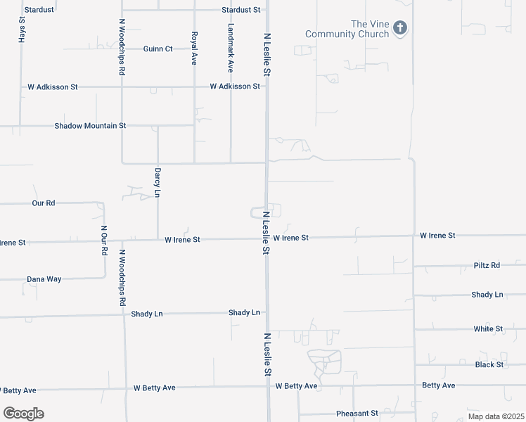 map of restaurants, bars, coffee shops, grocery stores, and more near 1130 North Leslie Street in Pahrump