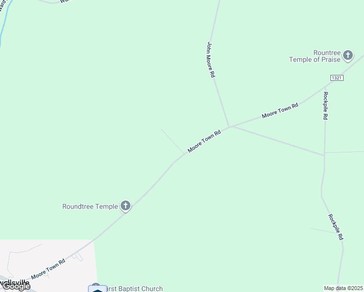map of restaurants, bars, coffee shops, grocery stores, and more near 223 Moore Town Road in Ahoskie