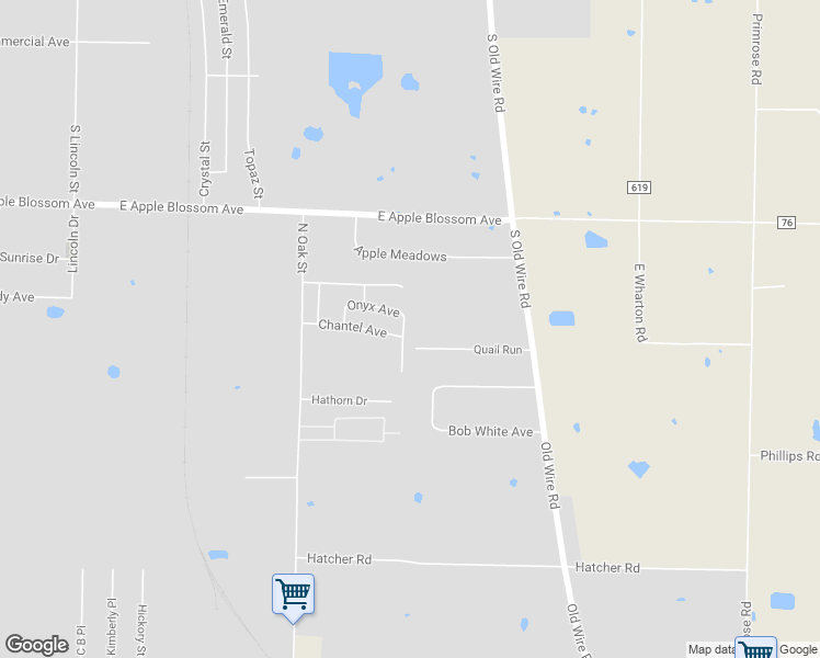 map of restaurants, bars, coffee shops, grocery stores, and more near 5654 Amber Drive in Springdale