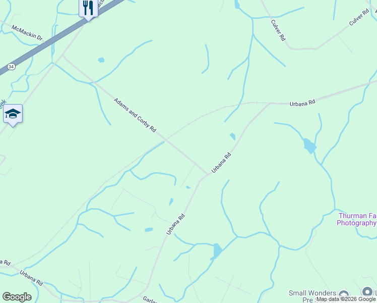 map of restaurants, bars, coffee shops, grocery stores, and more near 293 Adams and Corby Rd in Washington