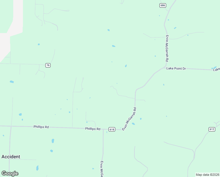 map of restaurants, bars, coffee shops, grocery stores, and more near 5786 Ervin McGarrah Road in Lowell