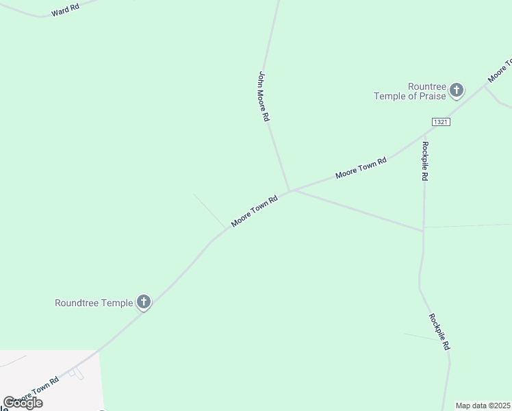 map of restaurants, bars, coffee shops, grocery stores, and more near 213B Moore Town Road in Ahoskie