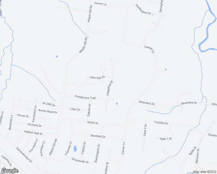 map of restaurants, bars, coffee shops, grocery stores, and more near 909 Chaparral Drive in Lebanon