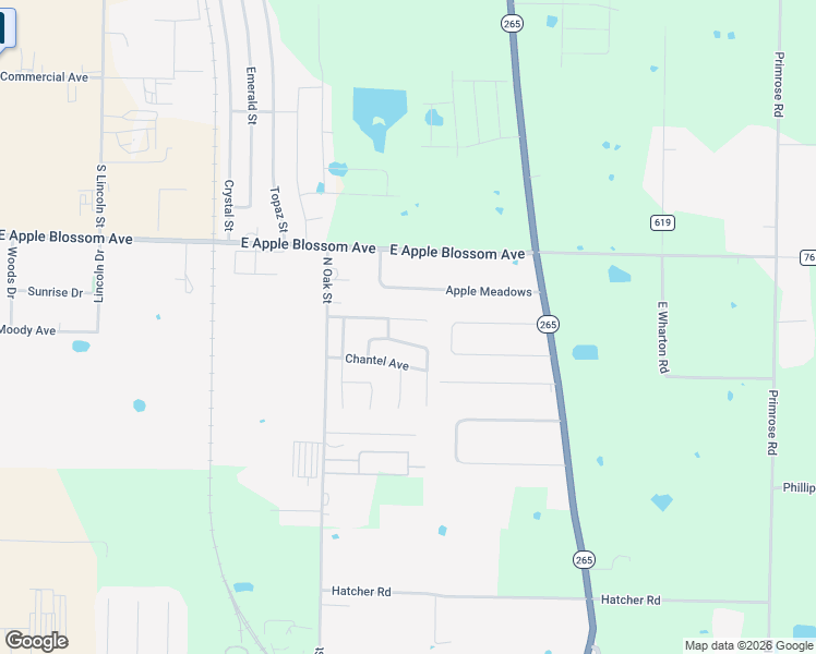 map of restaurants, bars, coffee shops, grocery stores, and more near 800 Amethyst Avenue in Springdale