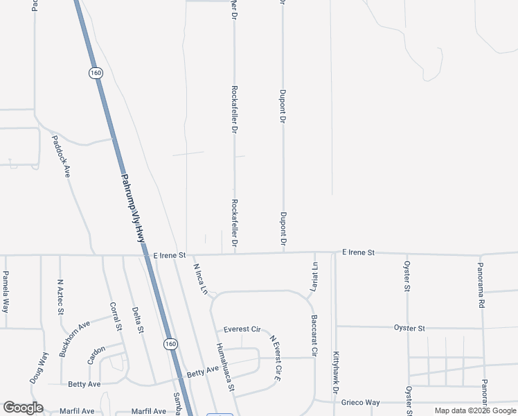 map of restaurants, bars, coffee shops, grocery stores, and more near 1170 Dupont Drive in Pahrump