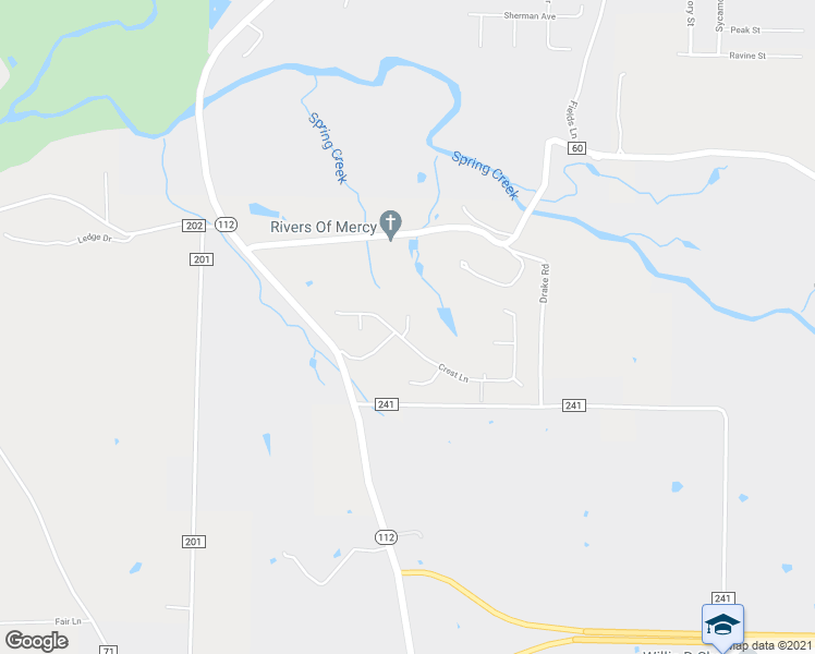 map of restaurants, bars, coffee shops, grocery stores, and more near 13099 Tall Oaks Court in Springdale