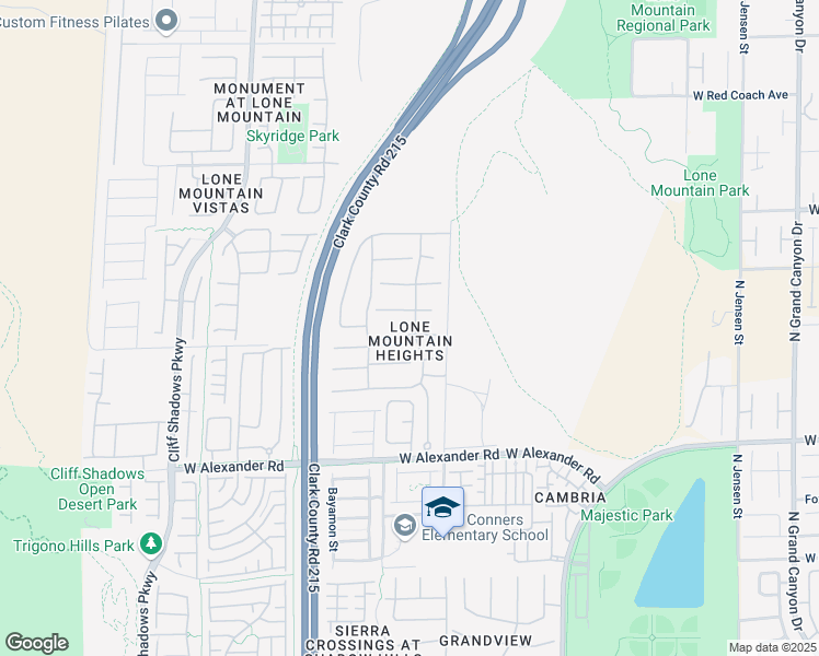 map of restaurants, bars, coffee shops, grocery stores, and more near 10400 Smokemont Court in Las Vegas