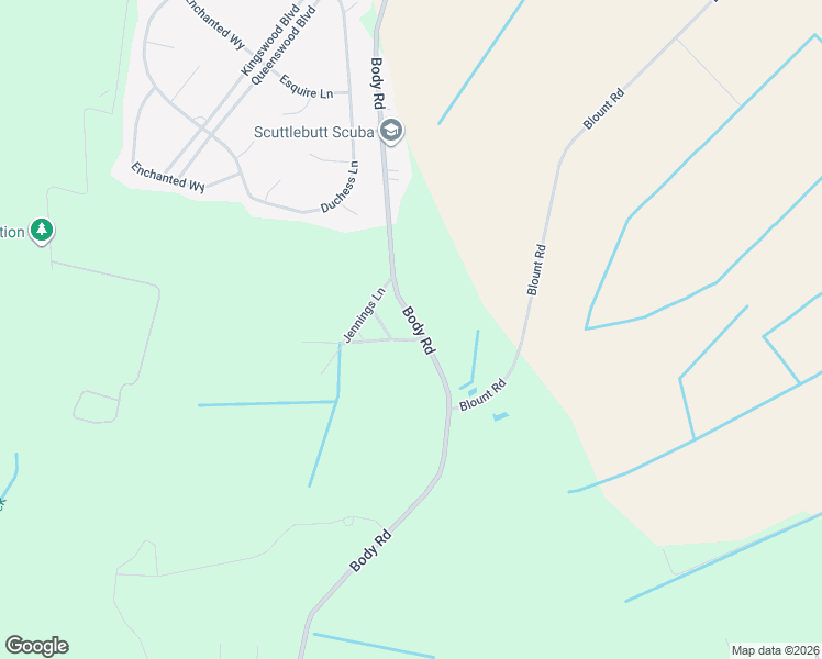 map of restaurants, bars, coffee shops, grocery stores, and more near 631 Body Road in Elizabeth City