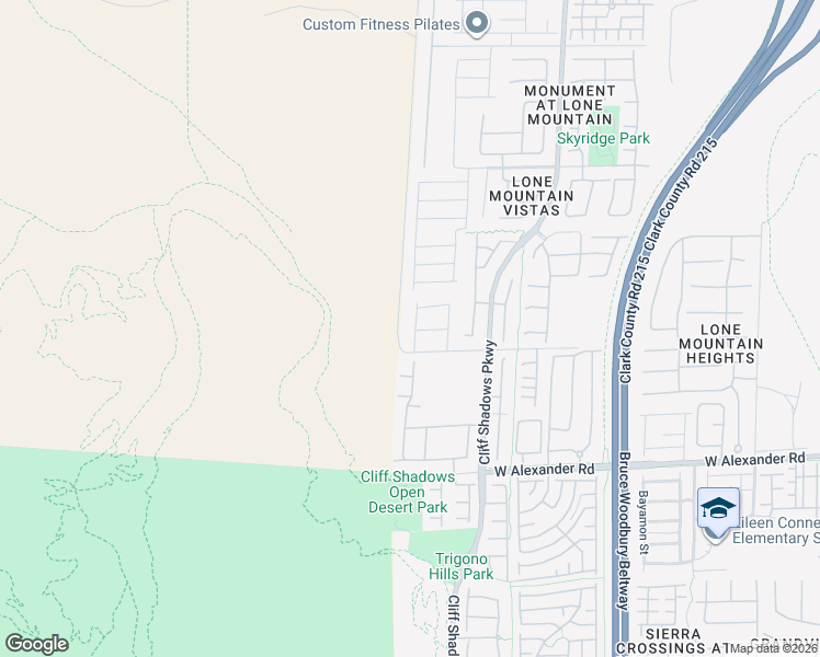 map of restaurants, bars, coffee shops, grocery stores, and more near 4132 Bennett Mountain Street in Las Vegas