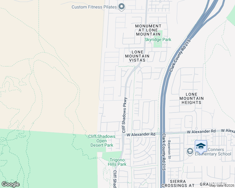 map of restaurants, bars, coffee shops, grocery stores, and more near 10664 Shelter Hill Court in Las Vegas