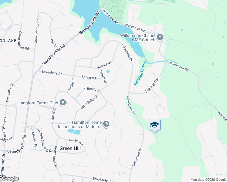 map of restaurants, bars, coffee shops, grocery stores, and more near 5545 West Shady Trail in Green Hill