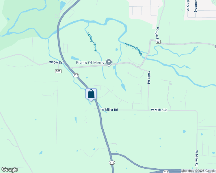 map of restaurants, bars, coffee shops, grocery stores, and more near 8912 Crest Lane in Springdale