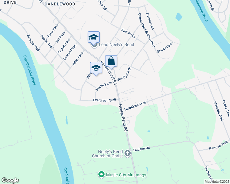 map of restaurants, bars, coffee shops, grocery stores, and more near 1328 Neelys Bend Road in Nashville